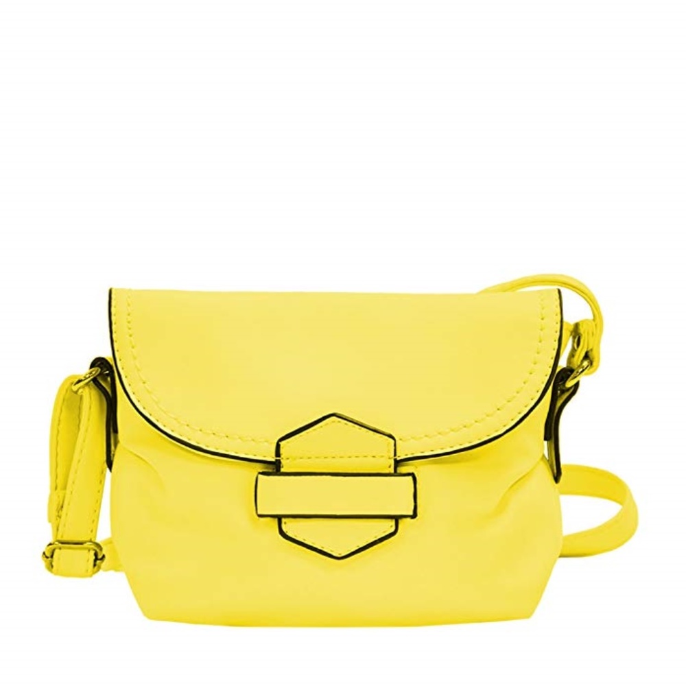 Womens Yellow Fashion Crossbody